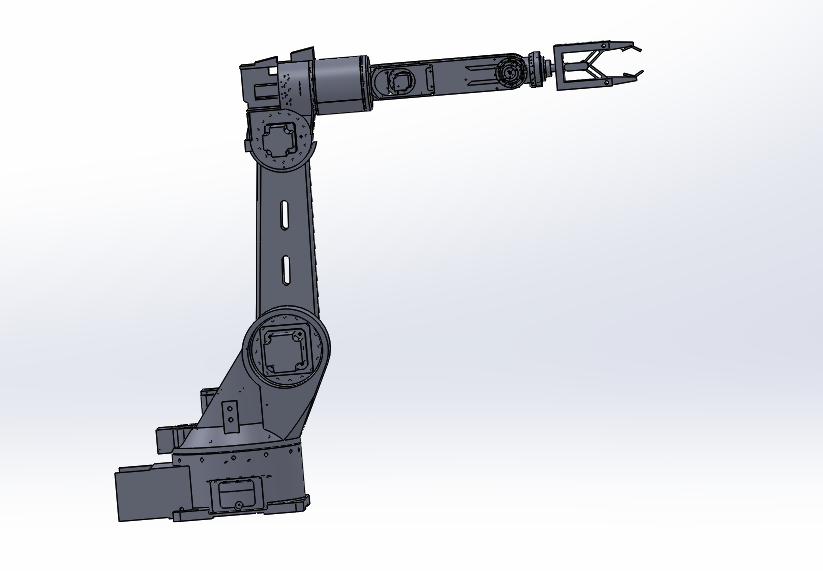 五自由度工业机械手设计【5自由度】【三维SW+15张CAD图纸+说明书】